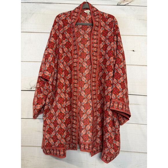 Max Studio Kimono Size LG Fun For Fall Multicolored - Picture 1 of 6